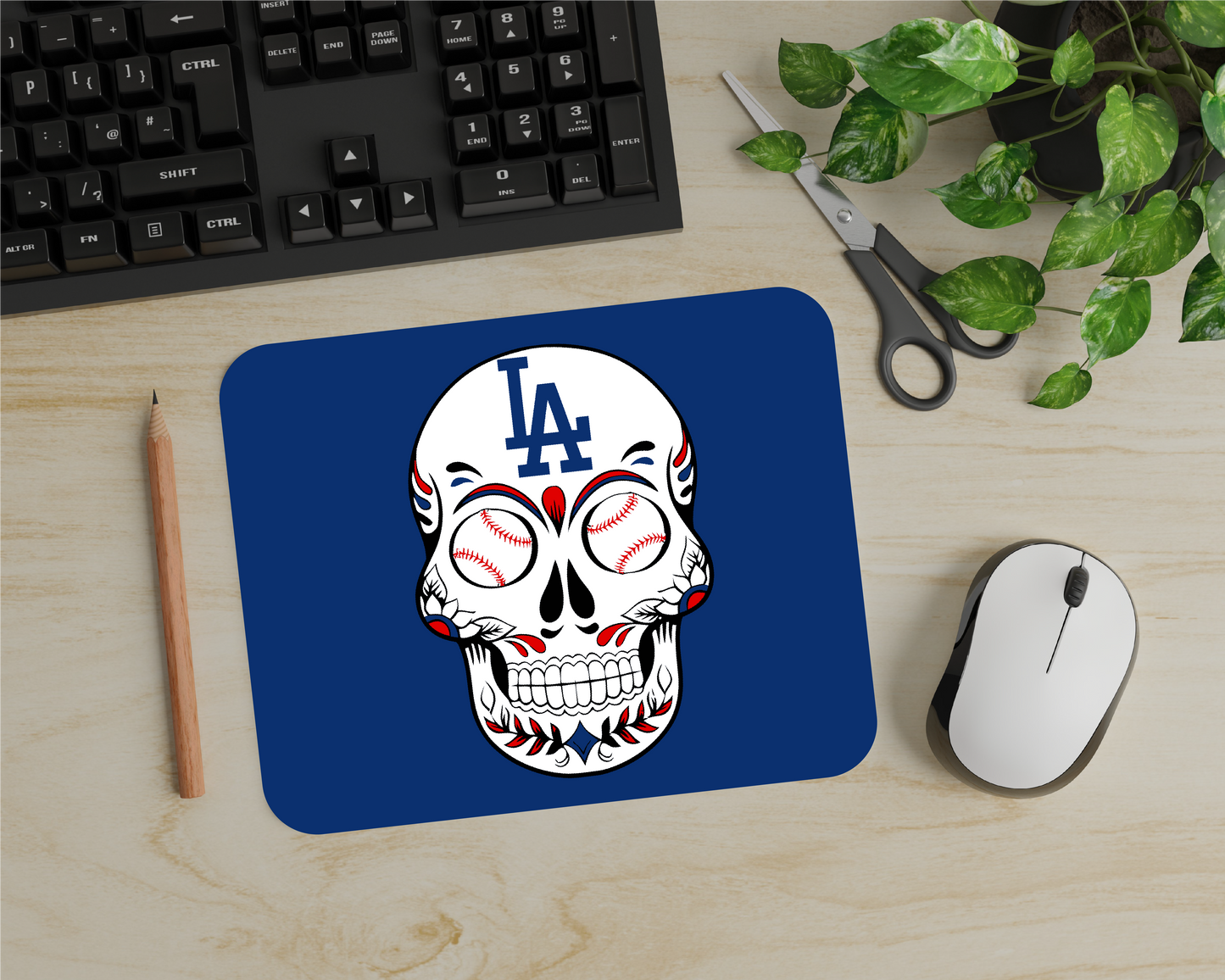 LA Baseball Mouse Pad