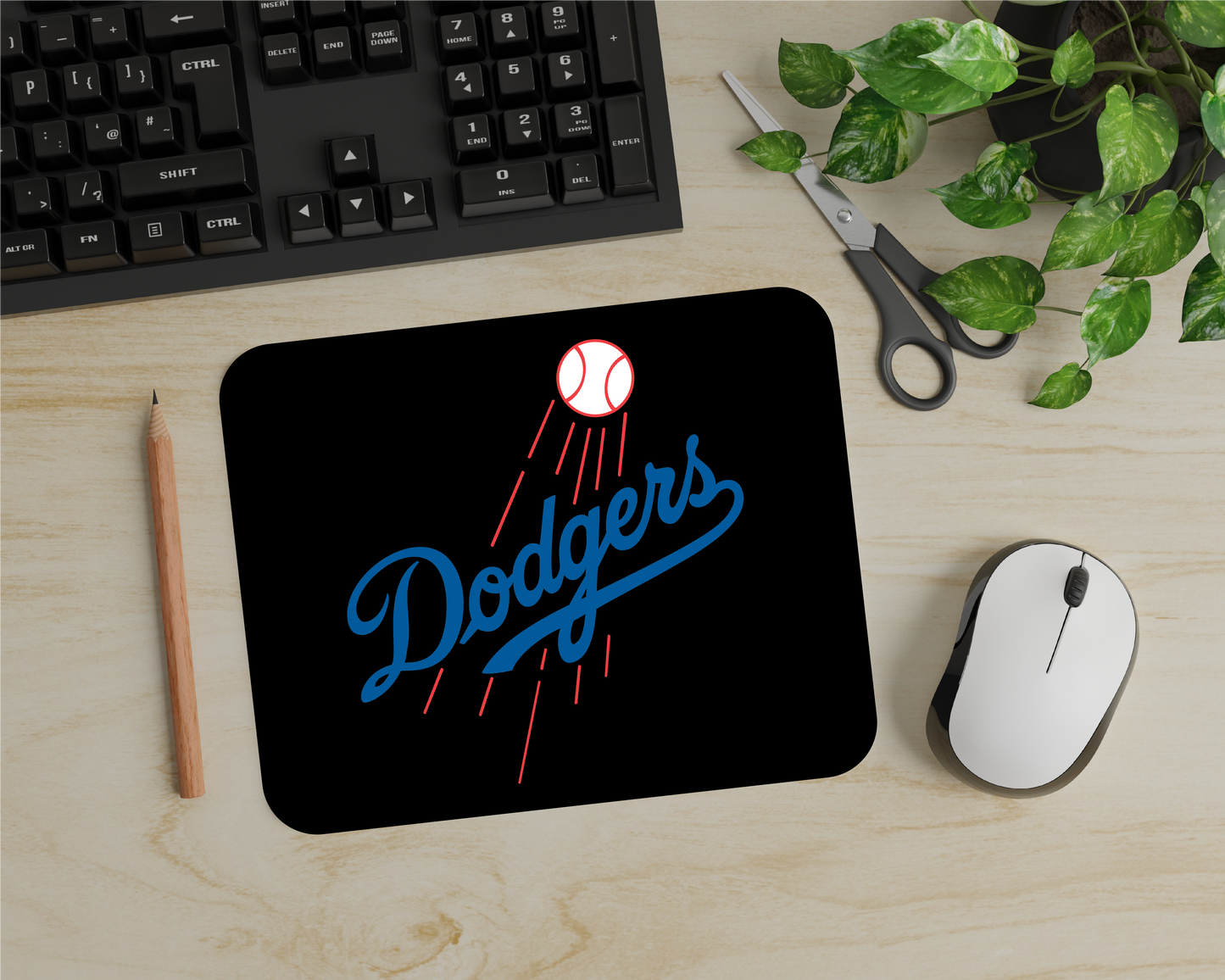 LA Baseball Mouse Pad