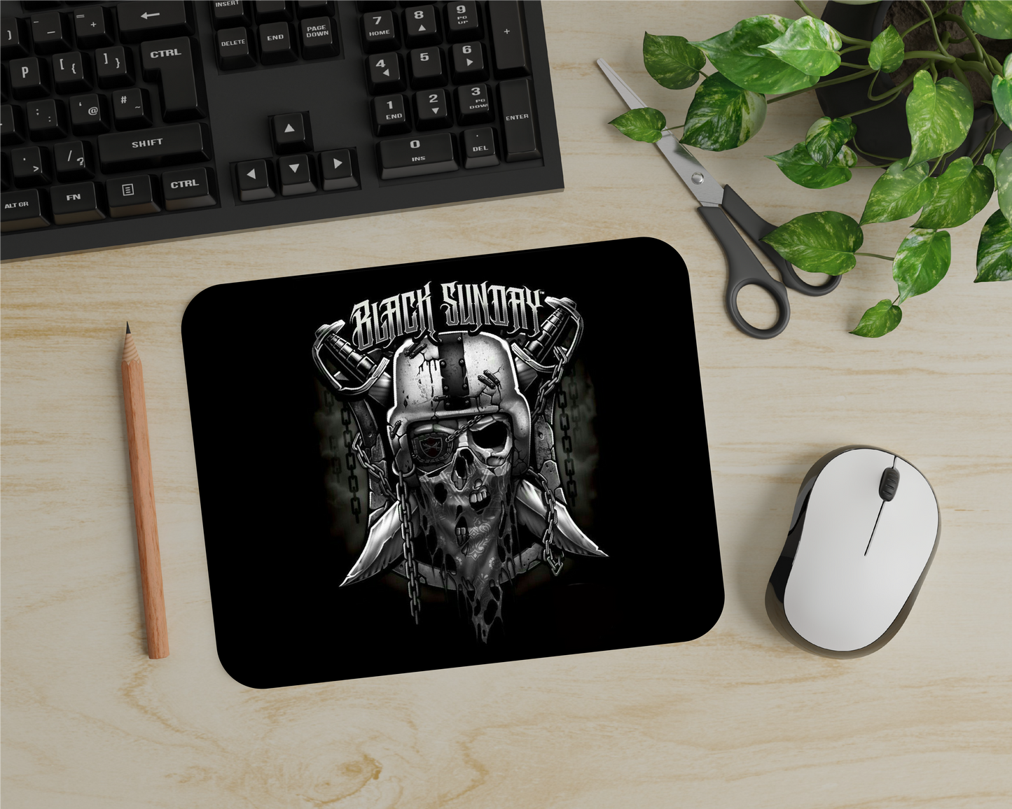 Black Sunday Mouse Pad